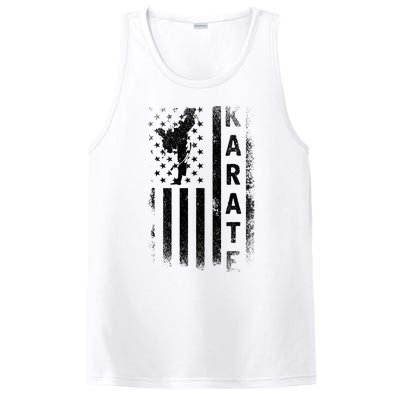 America Flag Japan Martial Arts Ninja Gift Karate PosiCharge Competitor Tank