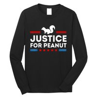 American Flag Justice For Peanut The Squirrels 2024 Gift Long Sleeve Shirt