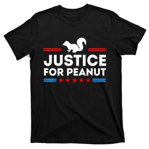 American Flag Justice For Peanut The Squirrels 2024 Gift T-Shirt