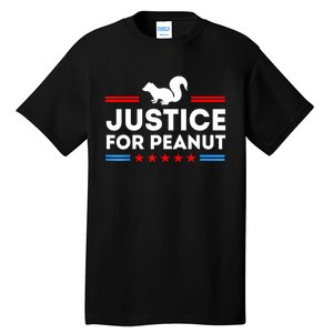 American Flag Justice For Peanut The Squirrels 2024 Gift Tall T-Shirt