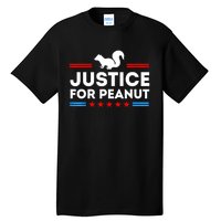 American Flag Justice For Peanut The Squirrels 2024 Gift Tall T-Shirt