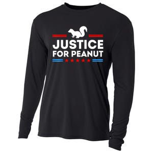 American Flag Justice For Peanut The Squirrels 2024 Gift Cooling Performance Long Sleeve Crew