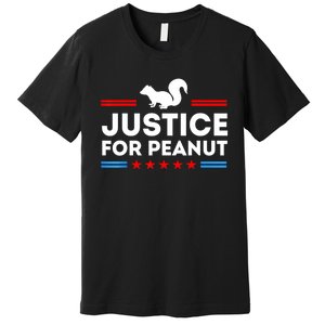 American Flag Justice For Peanut The Squirrels 2024 Gift Premium T-Shirt