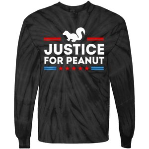 American Flag Justice For Peanut The Squirrels 2024 Gift Tie-Dye Long Sleeve Shirt