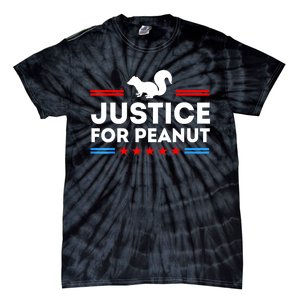 American Flag Justice For Peanut The Squirrels 2024 Gift Tie-Dye T-Shirt