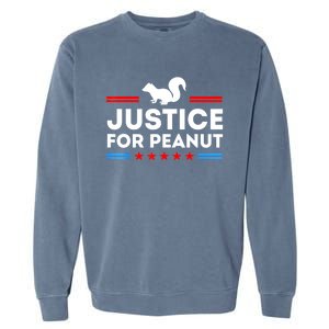 American Flag Justice For Peanut The Squirrels 2024 Gift Garment-Dyed Sweatshirt