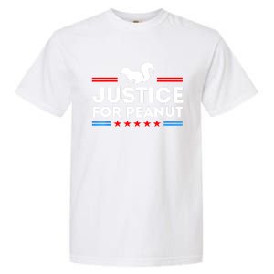 American Flag Justice For Peanut The Squirrels 2024 Gift Garment-Dyed Heavyweight T-Shirt