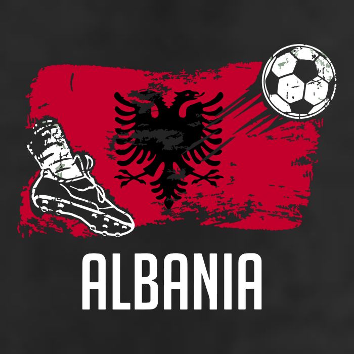 Albania Flag Jersey Albanian Soccer Team Albanian 7 Panel Mesh Trucker Snapback Hat