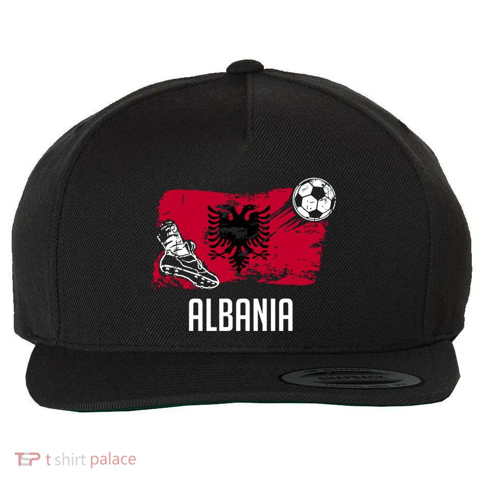 Albania Flag Jersey Albanian Soccer Team Albanian Wool Snapback Cap