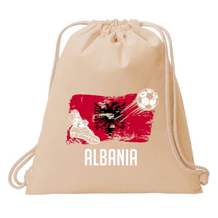 Albania Flag Jersey Albanian Soccer Team Albanian Drawstring Bag