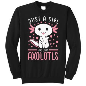 Axolotl for Just a Girl Who Loves Axolotls Sweatshirt