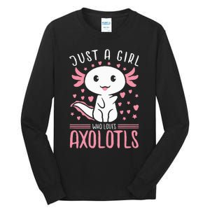 Axolotl for Just a Girl Who Loves Axolotls Tall Long Sleeve T-Shirt