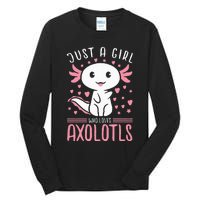 Axolotl for Just a Girl Who Loves Axolotls Tall Long Sleeve T-Shirt