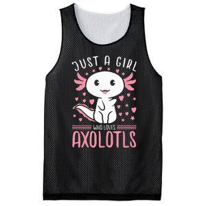 Axolotl for Just a Girl Who Loves Axolotls Mesh Reversible Basketball Jersey Tank