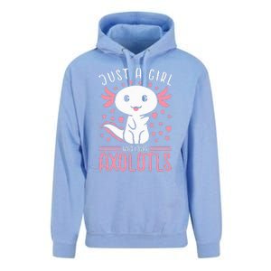 Axolotl for Just a Girl Who Loves Axolotls Unisex Surf Hoodie