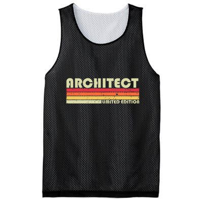 ARCHITECT Funny Job Title Profession Birthday Worker Idea Mesh Reversible Basketball Jersey Tank