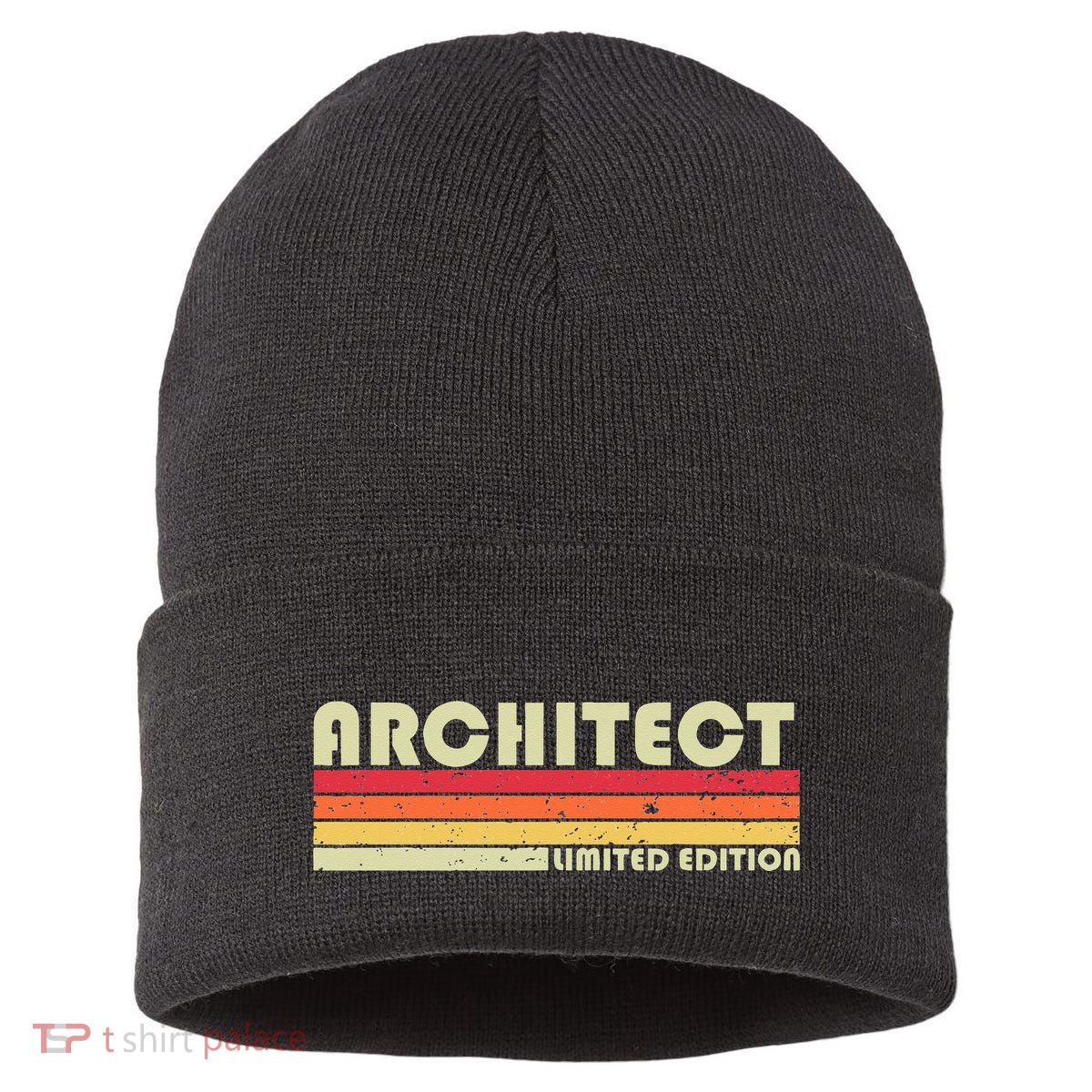 ARCHITECT Funny Job Title Profession Birthday Worker Idea Sustainable Knit Beanie