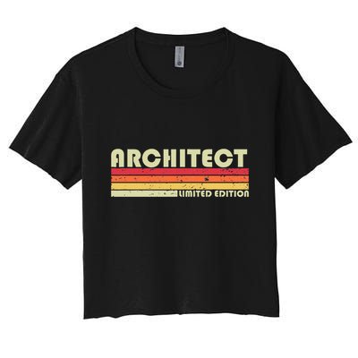 ARCHITECT Funny Job Title Profession Birthday Worker Idea Crop Top