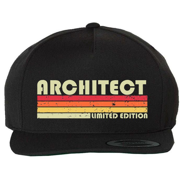 ARCHITECT Funny Job Title Profession Birthday Worker Idea Wool Snapback Cap