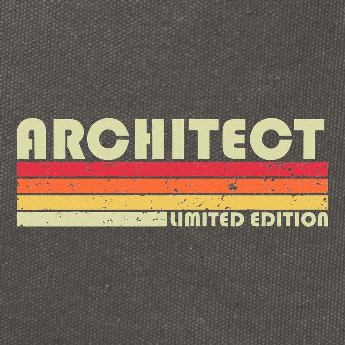 ARCHITECT Funny Job Title Profession Birthday Worker Idea Cotton Canvas Backpack