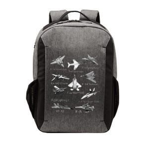 American Fighters Jets F22 Raptor F14 Tomcat Plane Spotting Vector Backpack