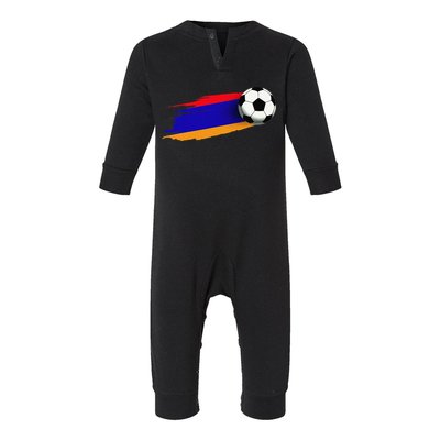 Armenia Flag Jersey Armenian Soccer Team Armenian Infant Fleece One Piece