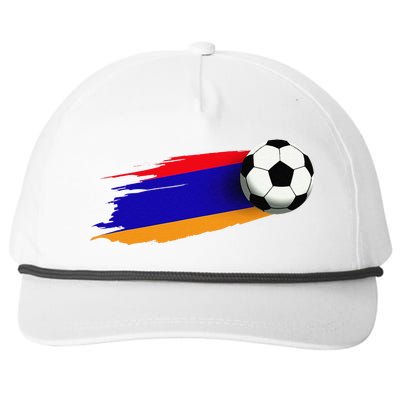 Armenia Flag Jersey Armenian Soccer Team Armenian Snapback Five-Panel Rope Hat