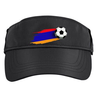 Armenia Flag Jersey Armenian Soccer Team Armenian Adult Drive Performance Visor