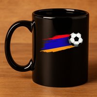 Armenia Flag Jersey Armenian Soccer Team Armenian 11oz C Handle Ceramic Mug