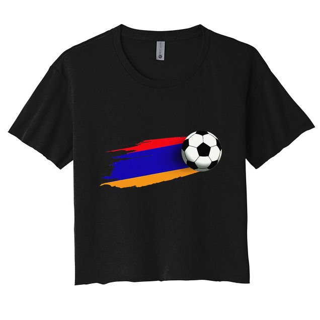 Armenia Flag Jersey Armenian Soccer Team Armenian Crop Top