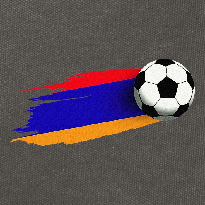 Armenia Flag Jersey Armenian Soccer Team Armenian Cotton Canvas Backpack