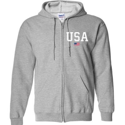 American Flag July 4th Celebration Show Your Patriotism! Full Zip Hoodie