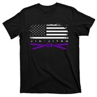 American Flag Jiu Jitsu Apparel Purple Belt Jiu Jitsu T-Shirt