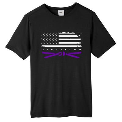 American Flag Jiu Jitsu Apparel Purple Belt Jiu Jitsu Tall Fusion ChromaSoft Performance T-Shirt