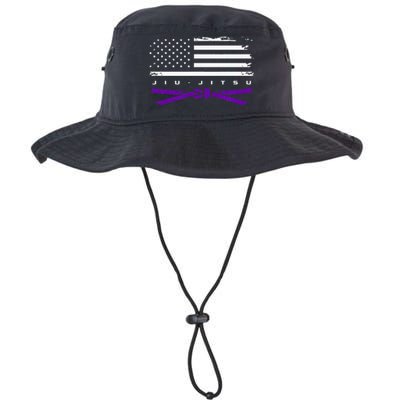 American Flag Jiu Jitsu Apparel Purple Belt Jiu Jitsu Legacy Cool Fit Booney Bucket Hat