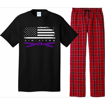 American Flag Jiu Jitsu Apparel Purple Belt Jiu Jitsu Pajama Set