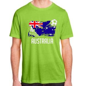 Australia Flag Jersey Australian Soccer Team Australian Adult ChromaSoft Performance T-Shirt