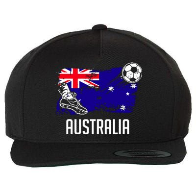 Australia Flag Jersey Australian Soccer Team Australian Wool Snapback Cap