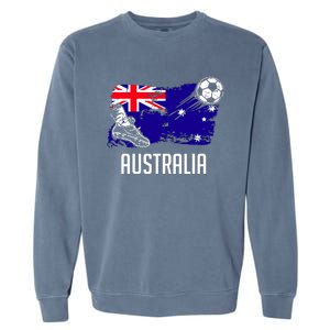 Australia Flag Jersey Australian Soccer Team Australian Garment-Dyed Sweatshirt