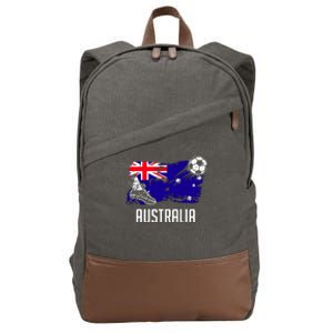 Australia Flag Jersey Australian Soccer Team Australian Cotton Canvas Backpack