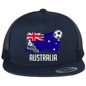 Australia Flag Jersey Australian Soccer Team Australian Flat Bill Trucker Hat