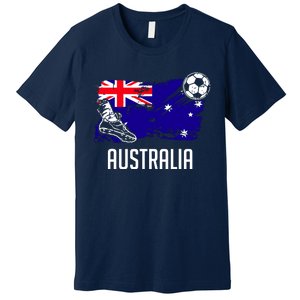 Australia Flag Jersey Australian Soccer Team Australian Premium T-Shirt