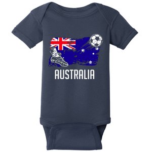 Australia Flag Jersey Australian Soccer Team Australian Baby Bodysuit