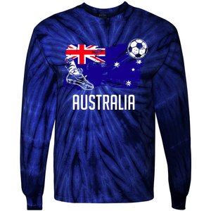 Australia Flag Jersey Australian Soccer Team Australian Tie-Dye Long Sleeve Shirt