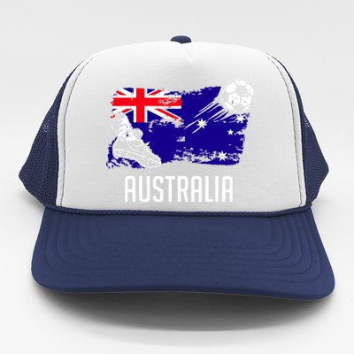 Australia Flag Jersey Australian Soccer Team Australian Trucker Hat