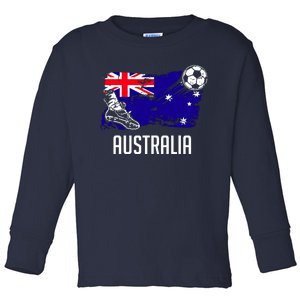 Australia Flag Jersey Australian Soccer Team Australian Toddler Long Sleeve Shirt