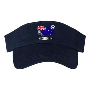 Australia Flag Jersey Australian Soccer Team Australian Valucap Bio-Washed Visor