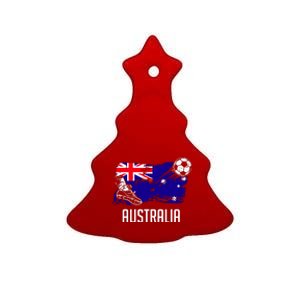 Australia Flag Jersey Australian Soccer Team Australian Ceramic Tree Ornament