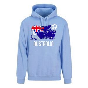 Australia Flag Jersey Australian Soccer Team Australian Unisex Surf Hoodie