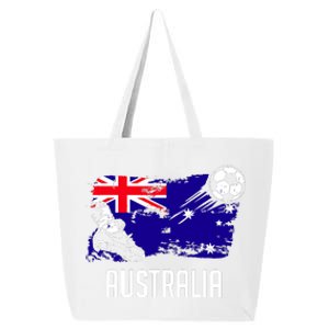 Australia Flag Jersey Australian Soccer Team Australian 25L Jumbo Tote